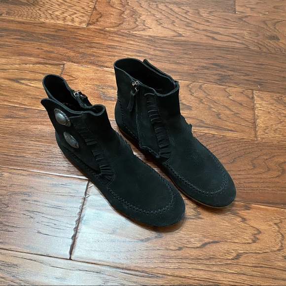 Giuseppe Zanotti Dalila Suede Fringe Boots - Picture 2 of 14